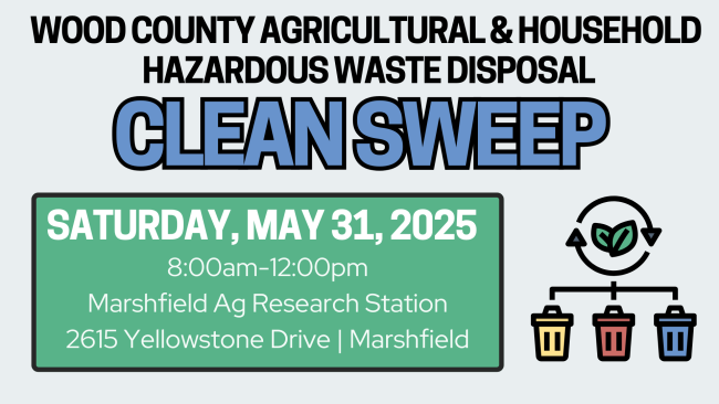 Clean Sweep is being held on May 31 in Marshfield